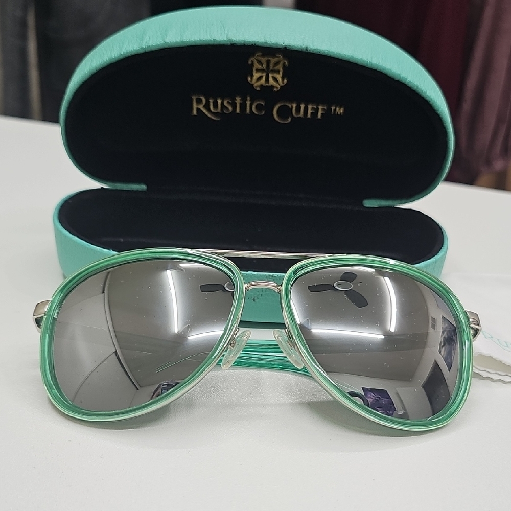 Rustic Cuff Aviator Sunglasses
